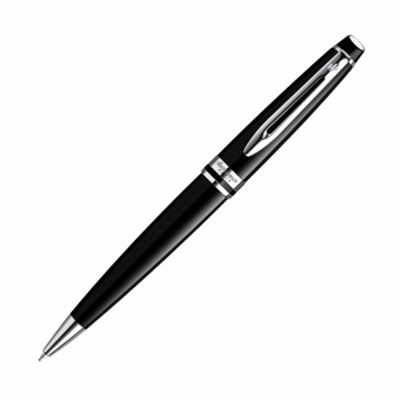 Waterman Expert Black Lacquer & Chrome Ballpoint Pen | S0951800 | Freedompens